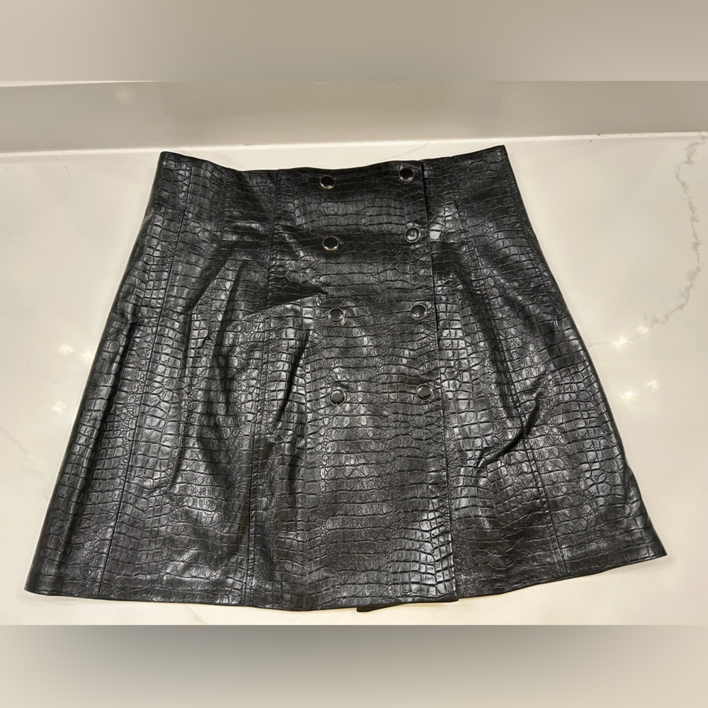 Vintage leather skirt